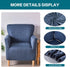 1-Piece 01 NILUOH Banquet Armchair Slipcover Stretch Chair Covers with Arms Printed Soft Accent Chair Cover Anti-Slip