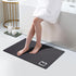 Diatomaceous Earth Bath Mat Rugs, Quick Dry Non Slip Rubber Bottom Bathroom Mat, 15.7" x 23.6", Dark Grey