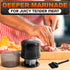 Meat Tenderizer Tool with 56 Sharp Stainless Steel Needle Blades, Safety Lock & Cleaning Brush, Dishwasher Safe
