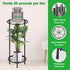 2 23.9 inch, CASIMR Plant Stand Indoor Outdoor, Metal Rustproof Flower Shelf Tier Tall Multiple Plant Pot Holder Rack