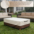Exokugo 48L 28W 16H inches, Waterproof Patio Coffee Table Cover, Rectangular Outdoor Small Side Table Cover - Fits up