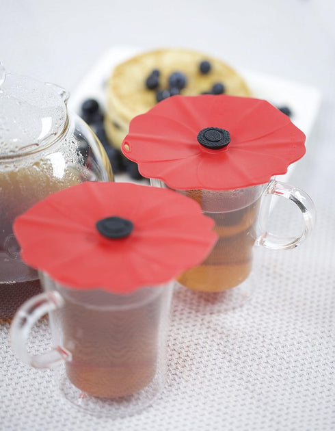 Charles Viancin Poppy Drink Cover Set of 2