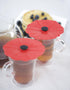 Charles Viancin Poppy Drink Cover Set of 2