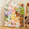 Dmticoasis Stuffed Animal Storage Metal Tube Small Toy Storage Organizer with Elastic Cord,