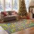 4x6 3-12 Merelax Kids Car Area Rug, Grey Green Area Road Rugs for Living Room Playroom Classroom Bedroom, Non Slip Kids