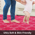 Plush Area Rug 4x6 Feet, High Pile Ultra Soft Indoor Carpet for Living Room, Bedroom, Kids Room, Playroom Decor, Hot