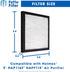 Fette Filter Replacement Filters Compatible with Holmes Filter E, Activated Carbon & Multi Layer, Pack of 2