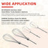 Fetechmate KHM2B Hand Mixer Turbo Beaters (2 Pack) & KHMPW Stainless Steel Pro Whisk (2 Pack) - Replace AP5644233