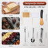 Cheese Butter Spreader Knives Set Charcuterie Accessories Stainless Steel Spreader Knives with Wooden Handles Charcuterie Boards Utensils Mini Serving Tongs Spoons and Forks by Patelai