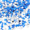 Hestya 60g Metallic Foil Star Confetti Glitter Table Decorations for Party Wedding Festival (Blue Silver, 10mm & 6mm)