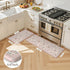 2 Set, LEEVAN Anti Fatigue Mats for Kitchen Floor Non-Slip, Cushioned Kitchen Mats for Floor Piece, Pink Memory Foam