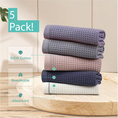 Sets, 14 14 Inches, Kitchen Towels and Dishcloths X Absorbent Dish Towels for Kitchen, Microfiber Cleaning Cloth, Dish