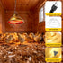 2 175W/350W Chicken Heat Lamp Carbon Fiber Tube Brooder Heater Lamps for Chicks,Adjustable Temperature Hanging Chicken