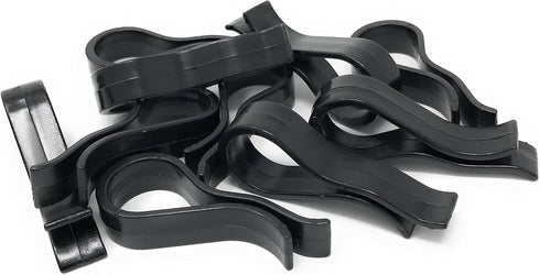 Strut Clip - Grid Towels Scarf Hanger Pant Plastic Jet Clips Garment Shirt Coat Sweater Trousers Pack (100 Black)