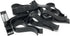 Strut Clip - Grid Towels Scarf Hanger Pant Plastic Jet Clips Garment Shirt Coat Sweater Trousers Pack (100 Black)