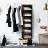 6 Closet Simple Houseware Shelf Hanging Organizer, Black