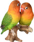 Hi-Line Gift Ltd Orange Parrots on Branch Statue