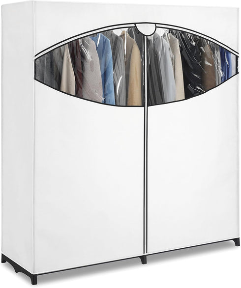 Whitmor Extra-Wide Clothes Closet, 60” with White Cover