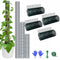 chicarry Moss Pole DIY Kit, 13.2ft Metal Moss Pole for Plants Monstera, 4Pcs