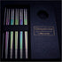 Reusable Chopsticks, Extra Long 9", 5 Pairs per Pack, Food-Safe Stainless Steel, Holographic Design