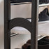 2-Tier 10 24" 45" Closet, IRIS USA Shoe Rack, Up to Pairs, - L Extendable Shoe Shelf, for Entryway Mudroom, Extendable