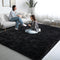 AAFKK Black Area Rugs for Living Room, 6x9 Fluffy Shaggy Rug Soft Carpets,