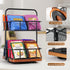 2 8 360 Countertop 100+ Rotating Tea Bag Organizer Tier Basket Spinning Teabag Holder Organizer, Acacia Wood Iron Tea