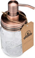Jarmazing Products Mason Jar Soap Dispenser, Copper with 16 Ounce Ball Mason Jar, Rust Proof Stainless Steel