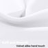 H.VERSAILTEX 2 Panels White Valance for Windows | Natural Blackout Curtains for Small Windows, 52" W x 18" L