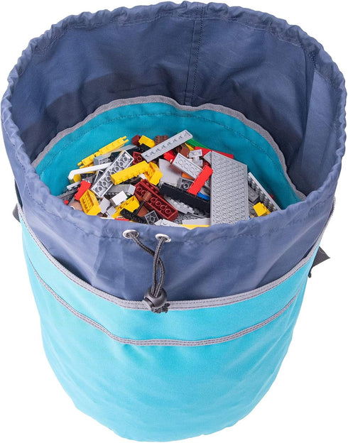 CGSOL Kids' Storage Bucket - Blue, 12"x12"