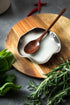 Ceramic Spoon Holder for Stove Top, Cute Ruffled Edge Spoon Rest for Coffee Bar and Kitchen Decor