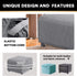 PrinceDeco Stretch Ottoman Cover Ottoman Slipcovers Square for Living Room Foot Stool Stretch Covers to Fit Ottoman