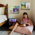 16.5-Inch 2-Pack, NIUBEE Acrylic Floating Bookshelves, Clear Modern Wall Shelves for Child/Toddler Invisible Ledge Book
