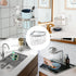 2-in-1 304 2Pcs Sink Caddy, Dish Cloth Hanger Sponge Holder, Save Space Triangle Sink Caddy, Stainless Steel Corner