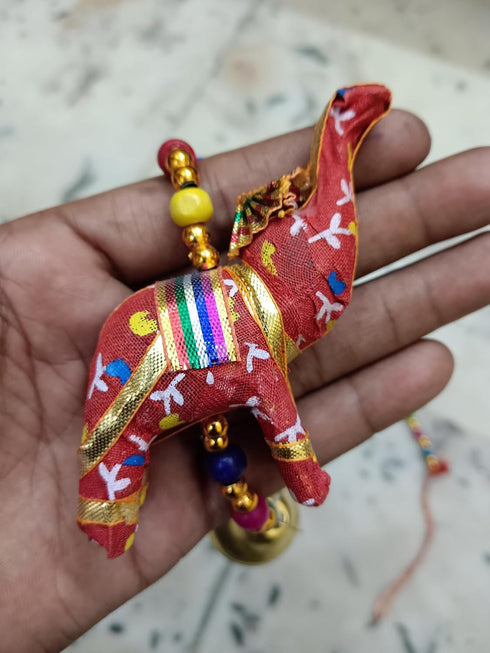 Rastogi Handicrafts Five Elephant Hanging Layer Decorative Wall Hanging, Multi Color, Traditional, Diwali, Wedding