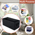 DVD Storage Boxes, Pack of 2, Holds 40 DVDs in Jewel Cases, 80 in Slim Cases, 200 in Sleeves, Black