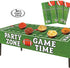 AnapoliZ Football Tablecloth Plastic | 3 Pcs Party Pack (54" x 72") | Rectangular Game Day Table Cover