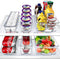 Sorbus Fridge Bins and Freezer Bins, Stackable Food Storage Containers, BPA-Free Organizers, Pack of 6