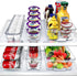 Sorbus Fridge Bins and Freezer Bins, Stackable Food Storage Containers, BPA-Free Organizers, Pack of 6