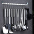 Berglander 38 Pieces Kitchen Utensils Set, Stainless Steel Cooking Utensils with Holder Rack and Hooks for Hanging,