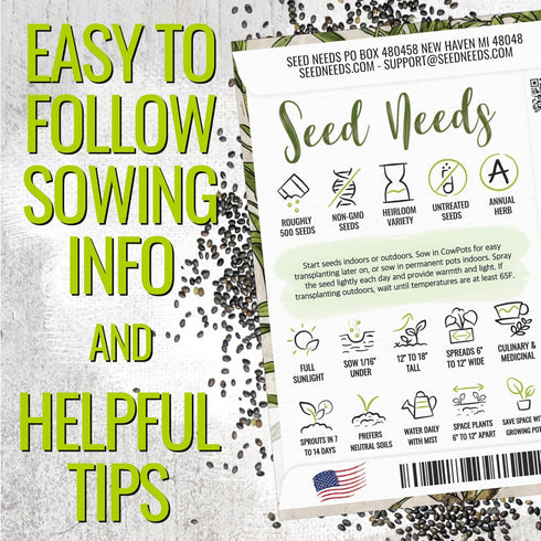 Summer (1 Pack) Seed Needs Savory Seeds for Planting Herbs - Non-GMO Heirloom & Untreated Annual Herb Seed to Plant a