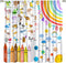 Alphabets ABC Blackout Curtains for Kids,Education Learning Rainbow Crayons Alphabet Colors Animals