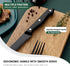 Hiware 48-Piece Matte Black Silverware Set, Stainless Steel Cutlery Set for 8 with Steak Knives
