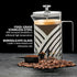 OVENTE 20 Ounce French Press Coffee Maker, Heat Resistant Borosilicate Glass, 4 Level Stainless Steel Filter System,