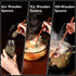 6pcs 9in Wooden Spoons Set, Long Handle Wooden Utensils for Cooking, Tasting, Serving, Stirring and Mixing