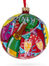 4 Inches Festive Celebration Glass Ball Christmas Ornament