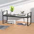 Counter 2 Pack iPEGTOP Expandable Cabinet Storage Shelf Organizer Rack, Heavy Duty Steel Metal Spice Rack Adjustable