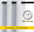 NICETOWN Greyish White Room Darkening Curtains, Thermal Insulated Grommet Panels for Bedroom (2 Panels, 52 by 54)