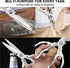 CGBE Heavy Duty Kitchen Scissors, Multi-Purpose Food Shears for Chicken, Fish, Meat & Herbs, Dishwasher Safe - Silver