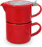 FORLIFE cafe Style 14-Ounce Tea for 1, Red